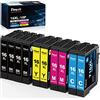 Timink 16 XL Cartucce d'inchiostro Compatibili per Epson 16XL Sostituzione con Epson WF-2510 WF-2010 WF-2520 WF-2530 WF-2540 WF-2630 WF-2650 WF-2660 (10 Pezzi)