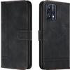Bravoday Cover per Realme 9 PRO Plus/Realme 9 PRO +, Flip Custodia in Pelle PU Portafoglio Custodia per Realme 9 PRO Plus/Realme 9 PRO +, con Slot per Schede, Nero