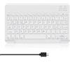 WINCHKING Bluetooth Tastiera per Tablet, Tastiera wireless ultrasottile, Keyboard sottile e leggera per iPad, Android Samsung Tablet, Xiaomi Redmi Pad, Huawei, Lenovo Teblet, bianca
