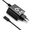 Wvoillty Caricatore di ricambio per Motorola da 68 W, TurboPower GaN, caricatore rapido da 68 W, per Motorola Edge Serie, Moto G, ThinkPhone e dispositivi USB-C (cavo di ricarica da 6,5 A, 1 m)