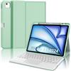 WINCHKING Custodia Tastiera per iPad Air 13 M4 2026/M3 2025/M2 2024 con Touchpad, Bluetooth Magnetica Staccabile, Cover con Italiano QWERTY Tastiera per iPad Air 13 Pollici M4/M3/M2, Verde Chiaro