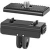 Generic Supporto base a sgancio rapido per fotocamera Insta360 X4/Ace Pro/X3/ONE X2, per DJI Action 4 Adattatore di espansione magnetico Staffa di supporto fissa
