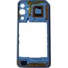 Generico Ricambio compatibile con SAMSUNG GALAXY A25 5G SM-A256 A256B MIDDLE FRAME SCOCCA TELAIO CENTRALE CON CORNICE LATERALE + NFC + TASTI VOLUME (Blu)