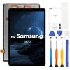 ARSSLY Schermo LCD per Galaxy Tab S7 LCD Display per Samsung Tab S7 SM-T870 SM-T875 SM-T876B 11 Pollici Schermo di Ricambio Digitizer Touchscreen Assembly con Kit Riparazione (Nero, Senza Impronte)
