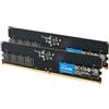 Crucial RAM DDR5 16GB Kit (2x8GB) 5600MHz, Memoria PC (o 5200MHz / 4800MHz) CL46 - CT2K8G56C46U5