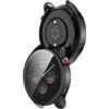 SMYAOSI Custodie Silicone Compatibili con Huami Amazfit GTR 4, Custodie Protettive in TPU Cover Armatura Shell Accessori Compatibili Huami Amazfit Gtr4 Smartwatch (2 Pezzi Nero)