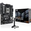 ASUS TUF Gaming B650E-PLUS WIFI Scheda Madre AMD ATX, Ryzen 9000/8000/7000, 12+2+1 Fasi Alimentazione, DDR5, PCIe 5.0, 3xM.2, Wi-Fi 6E, Lan 2.5Gb, DP, HDMI, USB-A da 20Gbps, Aura Sync, Nera