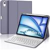 WINCHKING Cover Tastiera per iPad Air 11 M4 2026/M3 2025/M2 2024, Italiano QWERTY, Custodia con Bluetooth Rimovibile Tastiera per iPad Air 11 Pollici M4/M3/M2, Viola lavanda