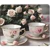 FRESQA Tappetino per mouse romantico shabby con motivo a rose, con bordi cuciti e base in gomma, per un controllo fluido del mouse e una precisione precisa