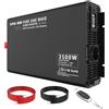 DATOUBOSS Inverter 24v 220v/230v Onda Pura 3500w/7000w, Power Inverter Onda Sinusoidale Pura, Convertitore 24v 220v, con Presa EU, Telecomando e Display LCD, per Casa, Camper, Camion, Marina