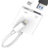 Aksenli Adattatore USB Lightning(2in1)per Apple Caricatore Adapter per iPhone14 13 Pro Max Ricarica Cavo OTG 3.0 Lettore Schede Jack USB-A Tastiera Mouse Porta per iPad Fotocamera Memoria Trasferire Chiavetta