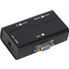 Garsent Splitter VGA 1 Ingresso 2 Uscite, Alta Definizione 1080P, Interfaccia Placcata Oro, Guscio in ABS, Senza Guida, Lunga Distanza, Splitter VGA 1 Ingresso 2 Uscite per la