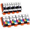 DOUBLE D Cartucce d'inchiostro T266 T267 per stampanti Epson 266 e 267 T266 T267 T2661 T2670 compatibili con stampanti Epson Workforce WF-100W WF-110W, confezione da 8 (4 neri, 4 colori)
