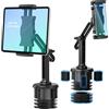 KDD Supporto per Tablet da Auto con Braccio Regolabile Lungo, Supporto Universale per iPad per Portabicchieri da Auto, Compatibile con Tablet e Telefoni da 4,7-13" per iPad Pro, Galaxy, Switch