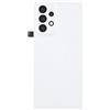 Generico Copri Batteria compatibile con SAMSUNG GALAXY A53 5G A536B SM-A536B retro Posteriore Back Cover Scocca coperchio in plastica rigida + lente con cornice + Biadesivo adesivo perincollato (BIANCO)