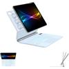 TECHGEAR Custodia per tastiera per Apple iPad Air 11 (M3 2025/M2 2024, Air 5a/4a generazione, supporto magnetico fluttuante, trackpad multi-touch di precisione, retroilluminazione a 7 colori, QWERTY