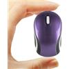 elec Space Mini mouse wireless carino per computer portatile, tascabile, compatto, da viaggio, USB, 3 pulsanti, 1600 DPI, mouse senza fili, per PC, notebook, MacBook, regalo per bambini e ragazze (viola)