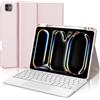 WINCHKING Custodia con Tastiera per iPad Pro 11 M5 2025/M4 2024 con Touchpad, Cover Bluetooth Magnetica QWERTY Italiano Tastiera per iPad Pro 11 Pollici (M5/M4, 2025/2024), Rosa