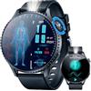NONGAMX Orologio Smartwatch Uomo ECG+HRV Orologi: 1.56 AMOLED Fitness Tracker con Chiamate Bluetooth PPG Acido Urico SPO2 Pressione Sanguigna Sonno Pulsante SOS Torcia Integrata LED Compatibile Android iOS