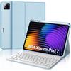 WINCHKING Custodia con Tastiera per Xiaomi Pad 8/8 Pro 11.2, Cover Magnetica Rimovibile Tastiera per Xiaomi Pad 7/8 11.2 Pollici, Italiano QWERTY Layout, Blau