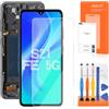 AGCUT OLED per Samsung S21 Fe 5G Display LCD per Samsung Galaxy S21 Fe 5G G990B SM-G990B LCD Display Sostituzione Digitazer Assembly con Kit di Riparazione (Nero con Telaio)