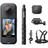 Insta360 X4 Air Pack Ciclismo (Indipendente) Nero grafite- Videocamera leggera 165g 8K 360, selfie stick invisibile, lenti sostituibili, prima registri poi inquadri, cover antivento, stabilizzazione.