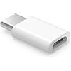 MMOBIEL USB C (maschio) a micro USB (femmina) Adattatore carica e sincronizza dispositivi USB-C con un cavo USB micro (Bianco)