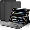 WINCHKING Custodia Tastiera per iPad Pro 13 M5 2025/M4 2024 con Touchpad, Cover Bluetooth Magnetica Retroilluminata Tastiera per iPad Pro 13 Pollici (M5/M4, 2025/2024), QWERTY Italiano, Nero