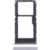 Generico compatibile con Xiaomi Redmi 12 4G / 5G 23053RN02Y, 23053RN02A, 23053RN02I Try tray Vassoio alloggio porta scheda Card Sim 1 + SLOT SIM 2 o slitta per lettore Memoria Micro Sd (Argento)