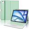 WINCHKING Custodia Tastiera per iPad Air 13 M4 2026/M3 2025/M2 2024 con Touchpad, Bluetooth Magnetica Staccabile, Cover Italiano QWERTY Retroilluminate Tastiera per iPad Air 13 Pollici M4/M3/M2, Verde chiaro