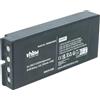 vhbw batteria compatibile con Danfoss TM70/3, TM70/8, T70 console box Radiocomando Industriale, Telecomando (2500mAh, 4,8V, NiMH) - Nero