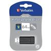 VERBATIM - Chiavetta USB 2.0 Store 'n' Go PinStripe 64 GB Nero 49065+royance