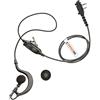 Earpiece Hub Gancio auricolare a forma di G compatibile con radio ICOM (2 pin a vite) F15, F21, F22, F25, F34GS, F34GT, F41, F44GS, F44GT, F44GT, F4029, F4002 serie F, ecc. con microfono HQ PTT