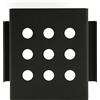 Haofy Staffa di Montaggio per Disco Rigido da 2,5 Pollici, Rack di Archiviazione per HDD SSD a 4 Alloggiamenti, Adattatore per Alloggiamento per unità PC in Alluminio (BLACK)