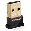 Metronic 477042 Bluetooth 4.0 Adattatore, PC, Plug e Play Nero