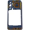Generico Ricambio compatibile con SAMSUNG GALAXY A25 5G SM-A256 A256B MIDDLE FRAME SCOCCA TELAIO CENTRALE CON CORNICE LATERALE + NFC + TASTI VOLUME (Nero)