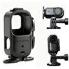 Hesupy Staffa di ripresa verticale e orizzontale per DJI OSMO Nano, custodia per telaio fotocamera Action Mount Cage Adattatore di espansione bidirezionale Copertura protettiva