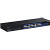 TRENDnet Switch Gigabit a 24 porte con 2 slot SFP+ da 10G, design senza ventola, montabile su rack 1U da 19, TEG-30262