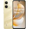 realme Note 70T Smartphone, 4+256GB, Batteria di lunga durata da 6.000 mAh, Protezione ArmorShell™, Spessore di soli 7,94 mm, Fino a 4+8 GB di RAM dinamica, NEXT AI, Caricabatterie non incluso, Oro