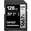 Lexar Professional 1667X - Scheda SDXC Uhs-II/U3 da 128 GB (LSD128CBNA1667)