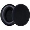 Felicafie Cuscinetti auricolari di ricambio per cuffie HD 418/429/439/449/419/428/448 - Cuscini in spugna, 10 x 8 x 5 cm, nero, isolamento acustico e comfort fit (pelle bianca d'uovo)