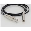 MPE AUDIO MPE - CAVO ADATTATORE PIATTINA Made in Italy CON N° 1 PRESA JACK MONO FEMMINA D. 6,3MM E 2 JACK MONO D. 6,3MM mod: A14-3 metri