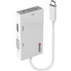 Lindy Convertitore USB 3.1 tipo C a triplo display