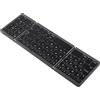 Goshyda Tastiera Bluetooth Pieghevole, Tastiera Wireless 3 Pieghe Mini Tastiera Pieghevole Portatile, Tastiera Tascabile Ultra Sottile Ricaricabile per OSX per Android per (Grigio scuro)