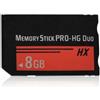 SHEAWA Scheda di memoria MS Pro Duo per Sony PSP 8 GB 16 GB 32 GB 64 GB e videocamera Cybershot