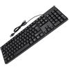 KIMISS per Russo 0 K1800 Tastiera in Lingue Minoritarie con 104 Tasti, Tastiera da Gioco Cablata USB Dal Design Ergonomico per Ufficio, Materiale ABS, Cavo da 4,9 Piedi, Tastiera per