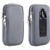 Jlyifan Custodia universale a doppio strato in neoprene per cellulare, con cerniera, per iPhone 17, 16, 15, 14, 13, 12, 11, Pro Max, Samsung Galaxy A17, 16, S26, Ultra Google Pixel 10 Pro XL, OnePlus 15