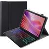 SCIMIN Custodia per tastiera per Lenovo Tab K10 Gen 2 10.1 (TB311FU/TB311XU), custodia a libro con tastiera Bluetooth wireless | Tastiera retroilluminata | Touch Mouse