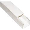 Link LK40640 CANALINA PASSACAVI Adesiva in PVC MM 40x40 MT 2 con Coperchio Scorrevole Bianco
