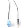 Jonikuper - Cavo di ingresso audio AUX compatibile per autoradio - Adattatore Mini-ISO da 3,5 mm a 8 pin per radio aftermarket, jack placcato oro da 150 cm,